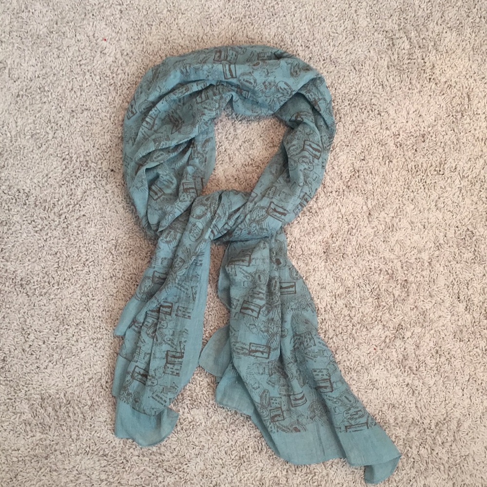 Sheer, Blue Scarf, NEVER WORN